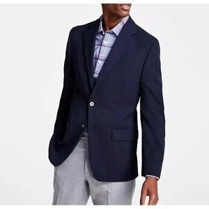 Michael Kors Men's Classic-Fit Stretch Solid Blazer Jacket Size 38S Navy E091305